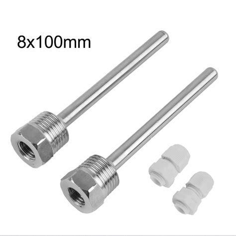 2pc Thermowell G 12 Thread For Temperature Sensor Immersion Sleeve