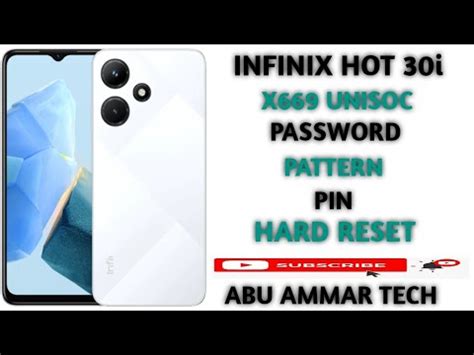 Infinix Hot 30i Password Reset X669 Hard Reset Simplest Method YouTube