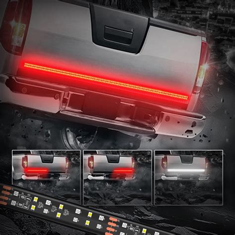 Inch Row Led Truck Tailgate Light Bar Strip Red White Reverse Stop