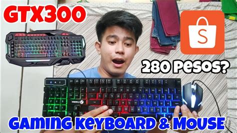 Pinakamurang Gaming Keyboard Mouse Combo Limeide Gtx Unboxing