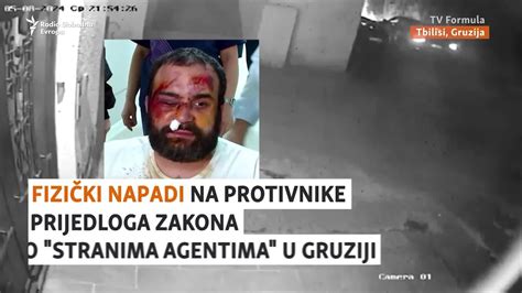 Nasilje Nad Protivnicima Zakona O Stranima Agentima U Gruziji Youtube