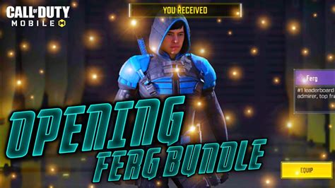 OPENING IFERG BUNDLE FERG BUNDLE CODM COD MOBILE IFERG CHARACTER