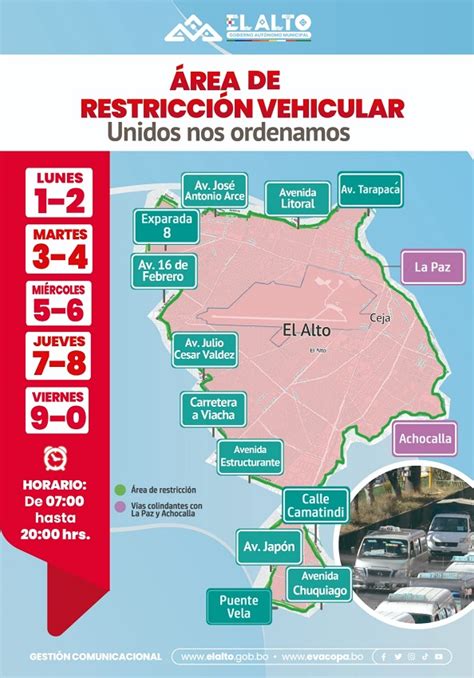 Conoce La Nueva Zona De Restricci N Vehicular De El Alto Que Se Aplica