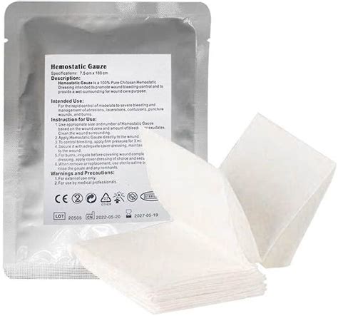 Amazon Hemostatic Chitosan Z Fold Sterile Gauze Cm X Cm