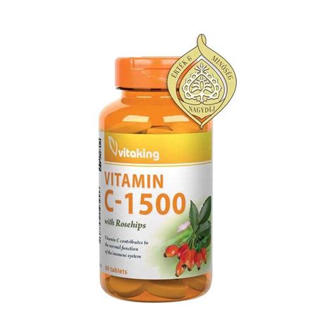 Vitaking C vitamin 1500 mg csipkebogyó tabletta Pingvin Patika