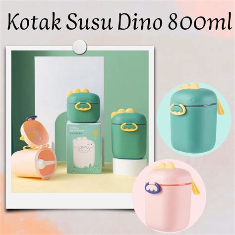 Jual Kotak Tempat Susu Bubuk Bayi Anak Karakter Minion Dino Crown Ml