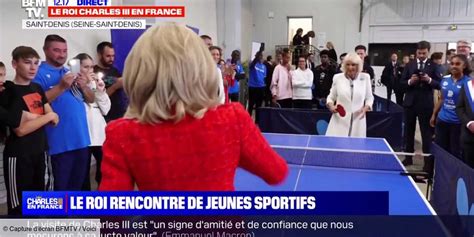 Camilla Parker Bowles cette partie surréaliste de ping pong avec