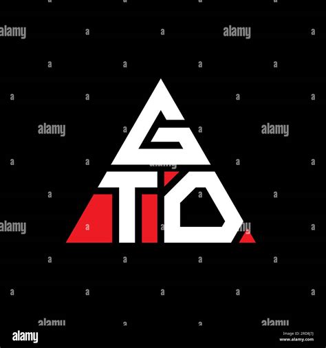 Gto Triangle Letter Logo Design With Triangle Shape Gto Triangle Logo