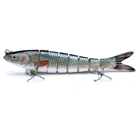 TREHOOK 8 Segement Swimbait Pike Wobbler Sinking Fishing Lure 14cm 27g