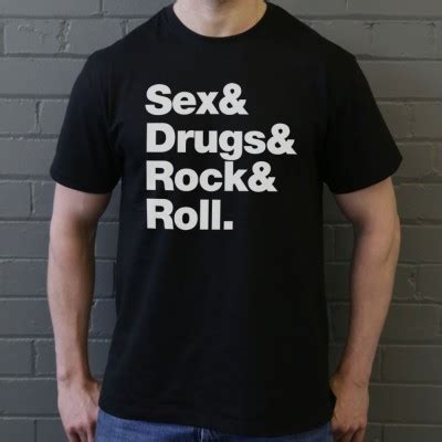 Sex Drugs Rock Roll T Shirt Redmolotov