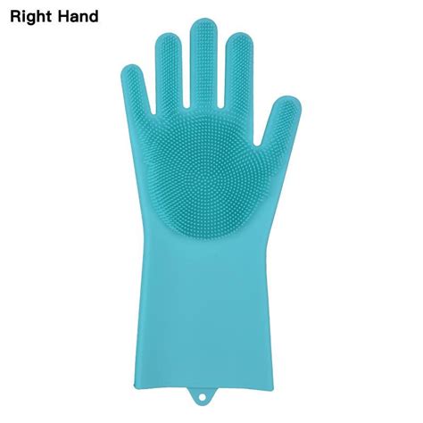 Buy Magic Silicone Rubber Dish Washing Gloves Eco Friendly Scrubber