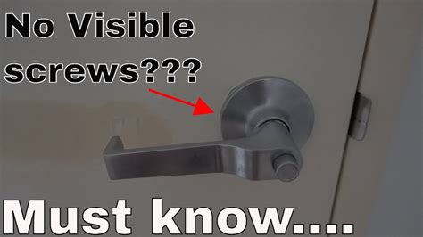 Remove Door Handle Knob Without Screws Visible 3 YouTube