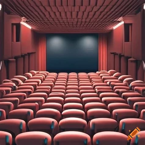 Cartoon Picture Of An Empty Cinema Auditorium On Craiyon