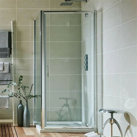 Essential Spring2 900mm Pivot Shower Door Best Prices