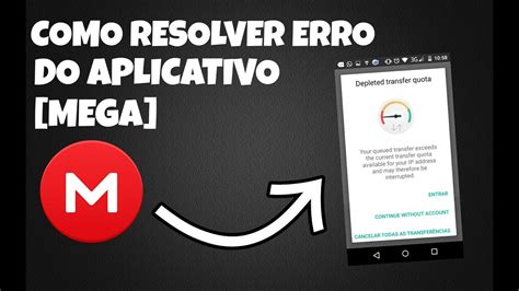 Como Resolver O Erro Do Mega Cota De Transfer Ncia Insuficiente Sem