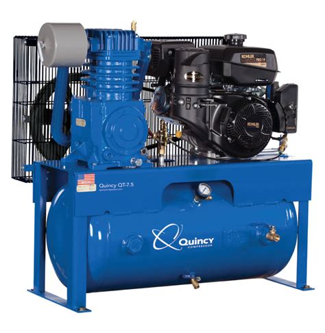 Quincy Compressor Qt Series Gas Powered Two Stage Piston Air Compressor