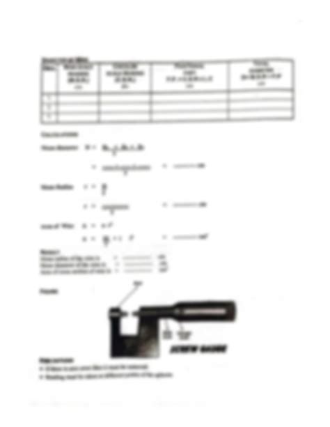 SOLUTION Determine The Diameter Of The Given Wire By Using A Screw