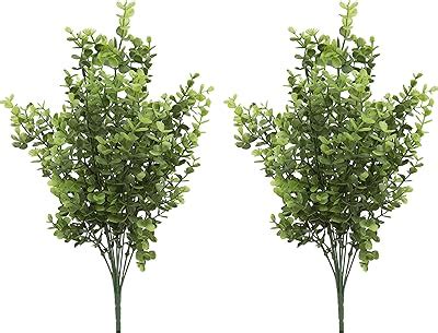 Amazon Cewor Faux Branches Artificial Plants Pcs Inch Green