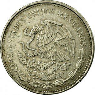 Mexican 20 Pesos "Mayan Culture" 1980-1984 KM# 486 | coinscatalog.NET