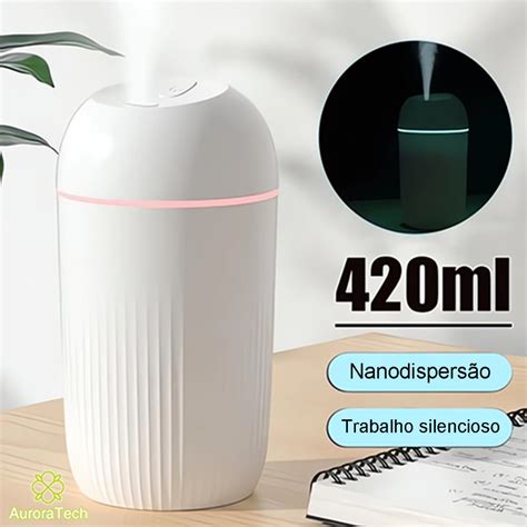 Umidificador De Ar Ultrassônico Grande Usb Difusor Aromatizador De