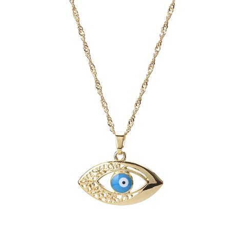 Aliexpress.com : Buy 1 string Evil Eye Golden Alloy Eye Charms Necklace Pendant Evil Eye Pendant ...