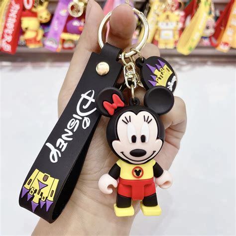 Tanio Anime Figurki Stitch Brelok Pcv Minnie Mickey Model Brelok Sklep