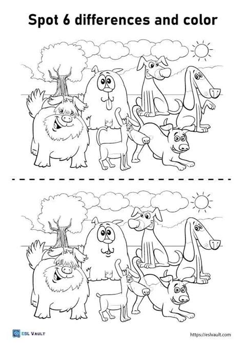 10 Free Printable Spot The Difference Coloring Pages Esl 52 Off