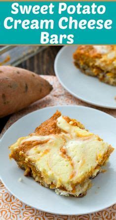 Sweet Potato Cream Cheese Bars Recipe Sweet Potato Pies Recipes