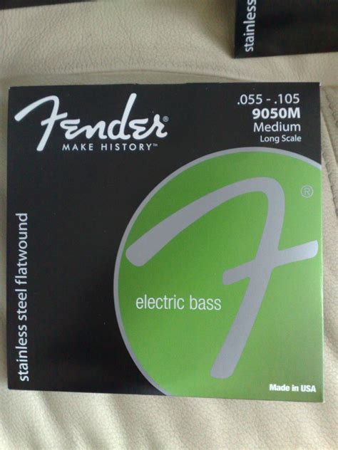 9050 Stainless Flatwound Bass Strings Fender Audiofanzine