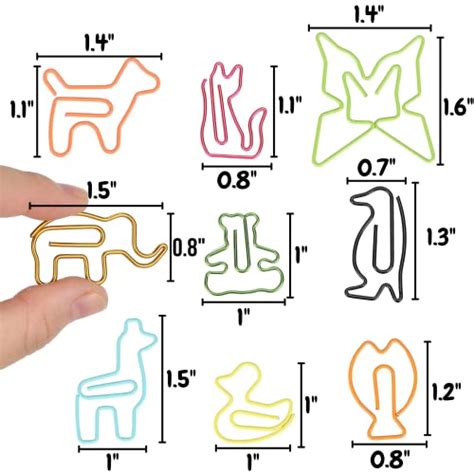 Mr. Pen- Animal Shaped Paper Clips, 30 pcs, Cute Paper Clips, Assorted ...