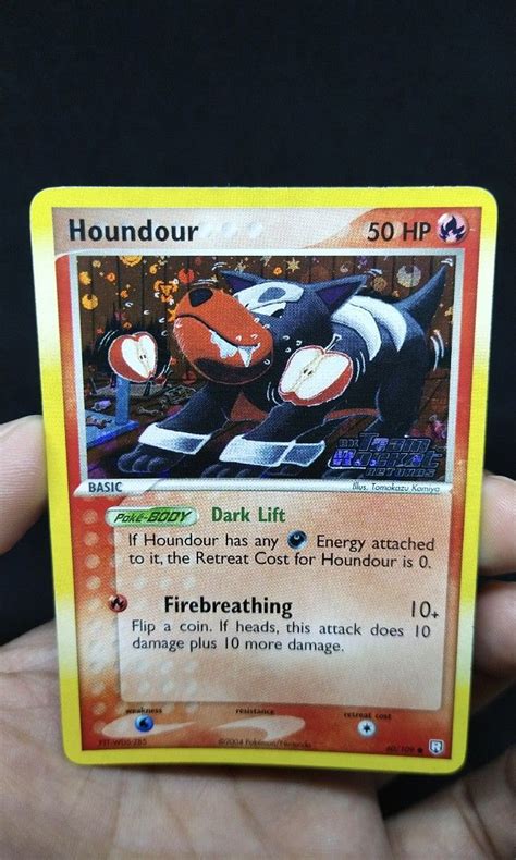 Pokemon Card Houndour 60 Reverse Foil Ex Team Rocket Returns