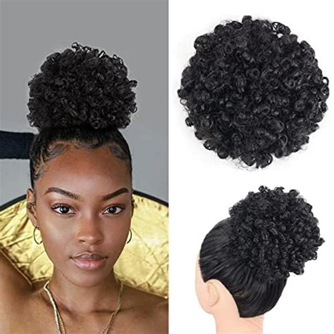 Amazon Yibang Pcs Afro Puff Drawstring Ponytail Short Kinky