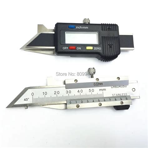 Degrees Mm Mm Digital Chamfer Gauge Stainless Steel