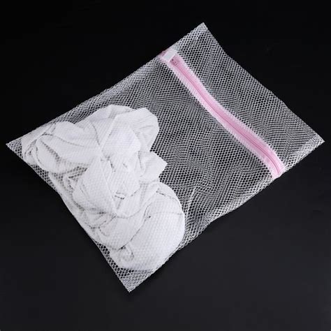 Qiilu sac à linge en filet Sac de lavage de lingerie zippé Machine à laver Vêtements en maille