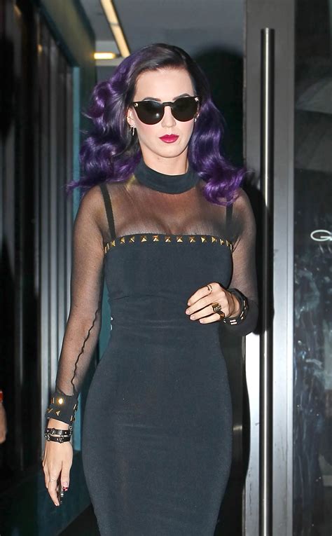 KATY PERRY in a Black Velvet Dress iin New York – HawtCelebs