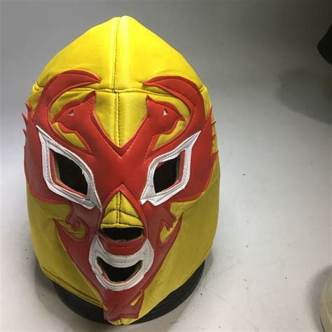 【中古】メキシコ ルチャリブレ プロレスマスク ドスカラス 黄 赤 詳細不明の落札情報詳細 Yahoo オークション落札価格検索 オークフリー