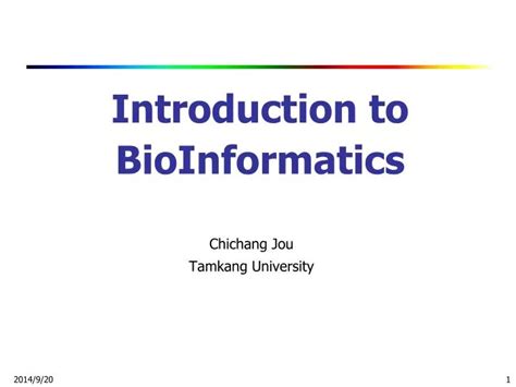 Ppt Introduction To Bioinformatics Powerpoint Presentation Free