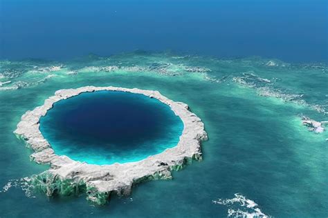Premium Ai Image An Image Of A Blue Hole In The Ocean With The Word