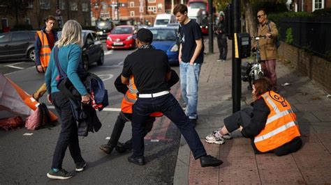 Angry Drivers Remove Just Stop Oil Protesters From London Roads Bbc News