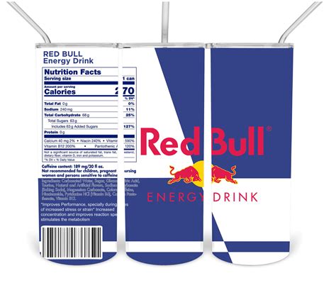 Red Bull Can Label