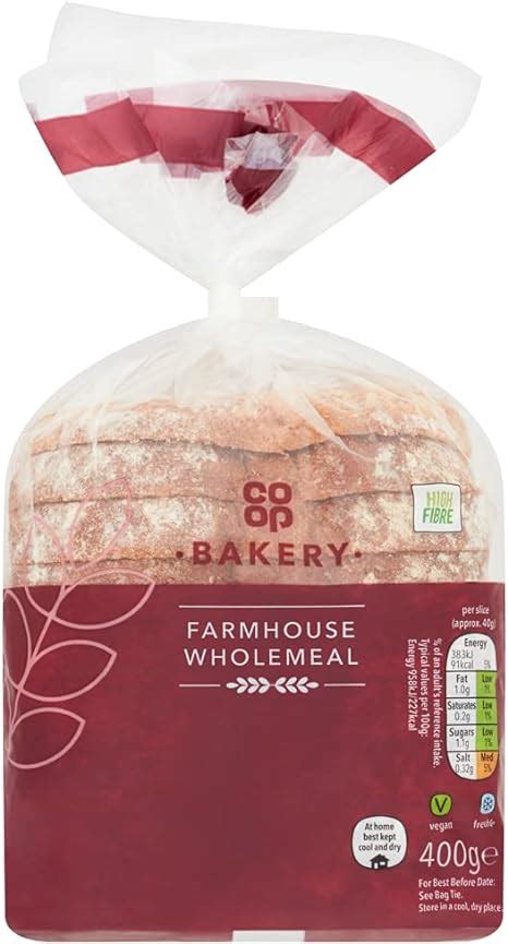 Co Op Farmhouse Wholemeal Loaf 440g Amazon Co Uk Grocery