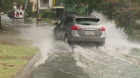 Heavy Rainfall Brings Street Flooding Power Outages In New Orleans