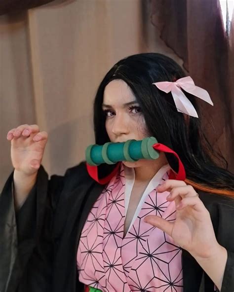 Brasileira Kimderovoo Fez Um Lindo Cosplay Da Nezuko De Demon Slayer