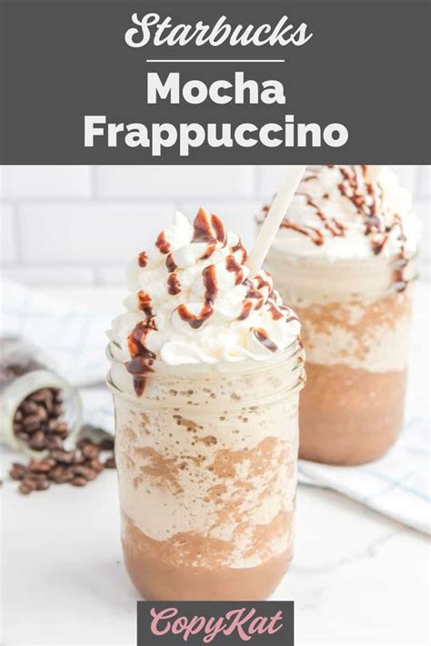 Starbucks Mocha Frappuccino Copykat Recipes