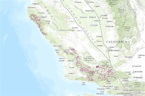 Los Padres National Forest Map - Maps Model Online