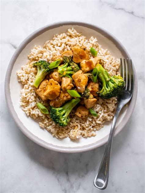 Healthy Ginger Chicken Broccoli Low Cal Gf Skinny Fitalicious