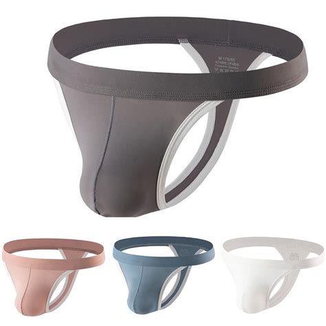 CL Mens Ice Silk Underwear Underpants Sexy Bikini G String Oversized T Back Thongs Shopee