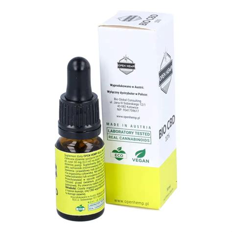 OPEN HEMP olejek konopny CBD 10 10 ml opinie skład i cena