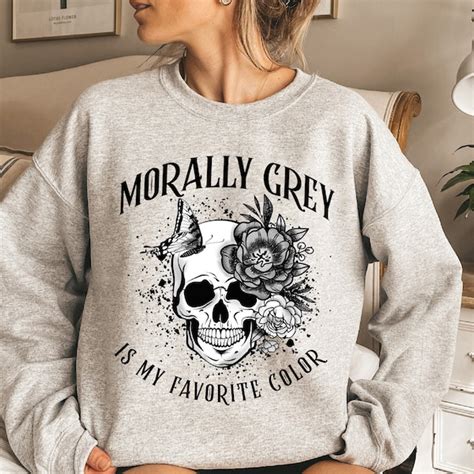 Cotton Morally Gray Shirt Etsy