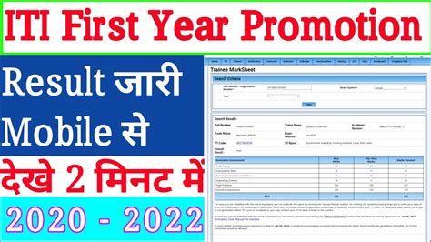Iti First Year Results Iti First Year Results Result Iti